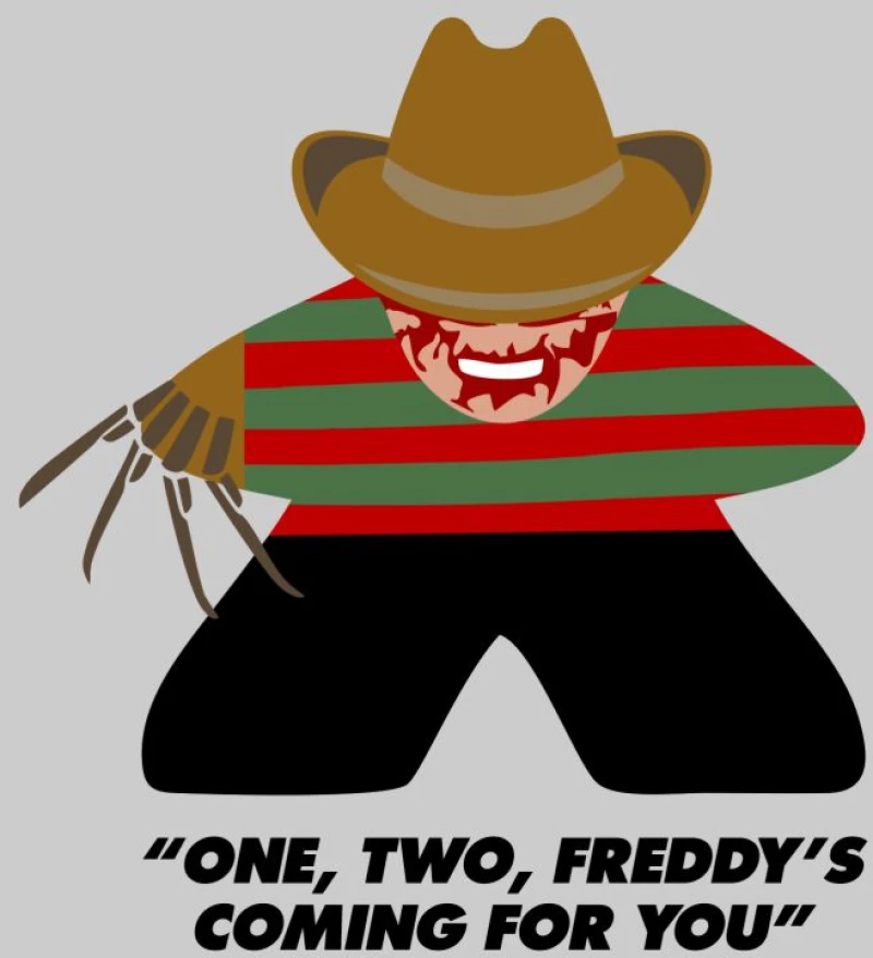 Freddy Krueger Meeple Φούτερ - BURGUNDY
