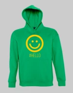 Offer | Hello hoodie - KELLY GREEN
