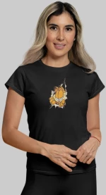 Garfield W T-Shirt - BLACK