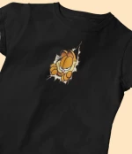 Garfield W T-Shirt - BLACK