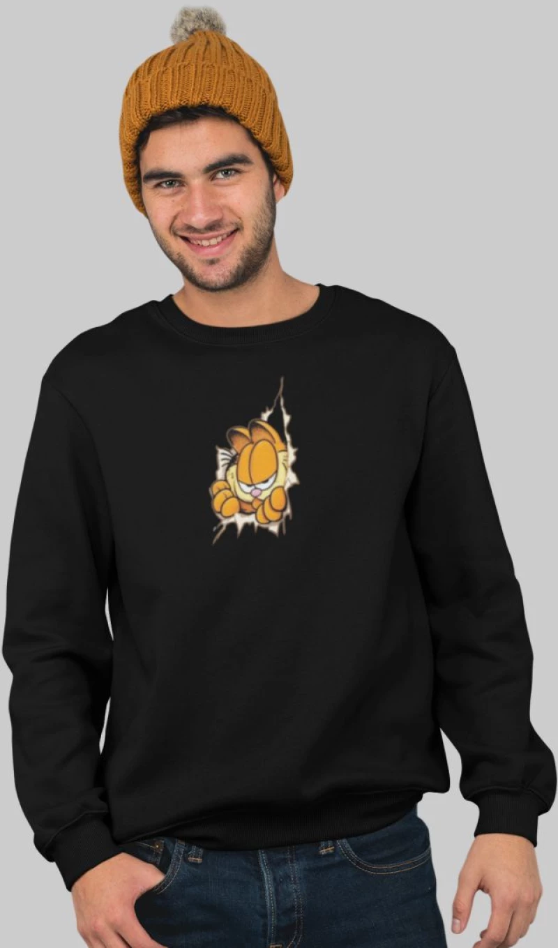 Garfield Φούτερ - BLACK