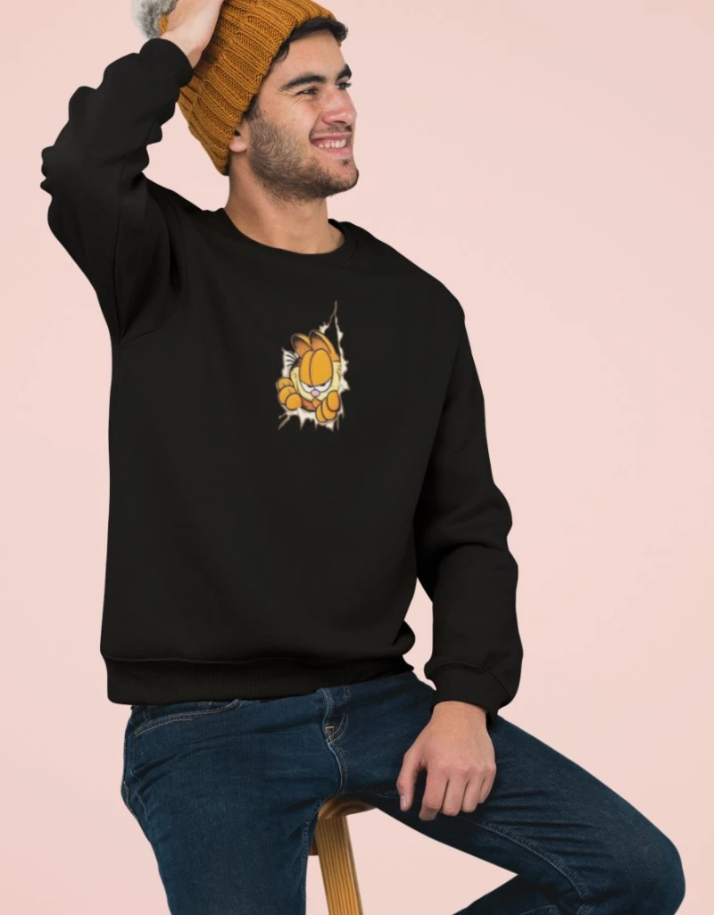 Garfield Φούτερ - BLACK