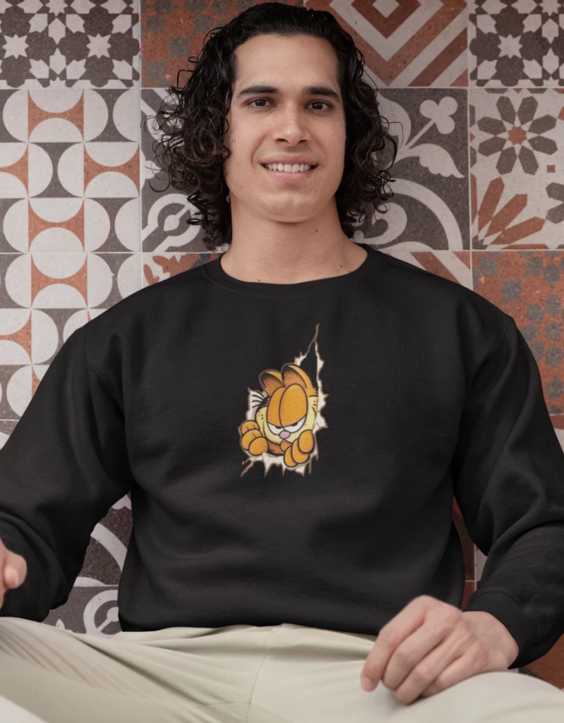 Garfield Φούτερ - BLACK