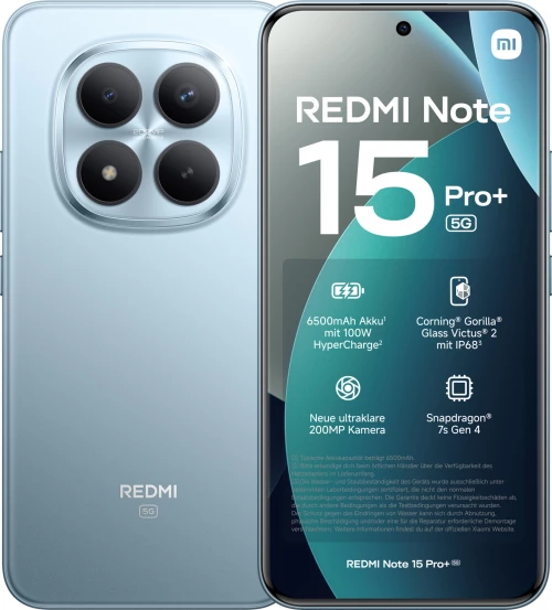 Xiaomi Redmi Note 15 Pro+ 5G (8GB/256GB) Glacier Blue