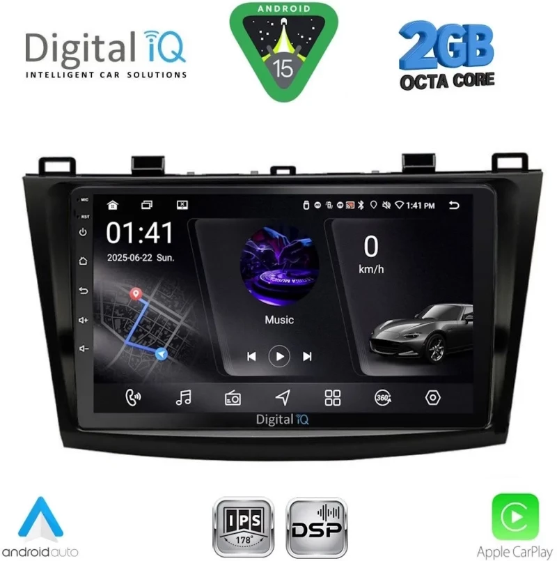 DIGITAL IQ RSF 4366_CPA (9inc) MULTIMEDIA TABLET for MAZDA 3 mod. 2009-2014 DIGITAL IQ RSF 4366_CPA