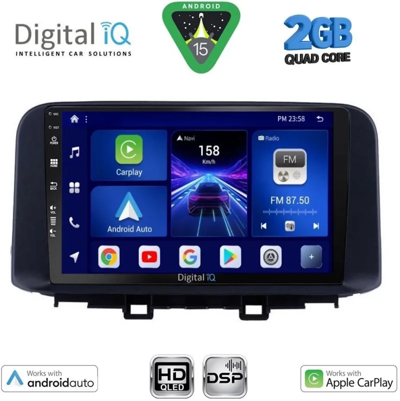 DIGITAL IQ BXC 3237_CPAA (10inc) MULTIMEDIA TABLET for HYUNDAI KONA mod. 2017-2023 DIGITAL IQ BXC 3237_CPAA