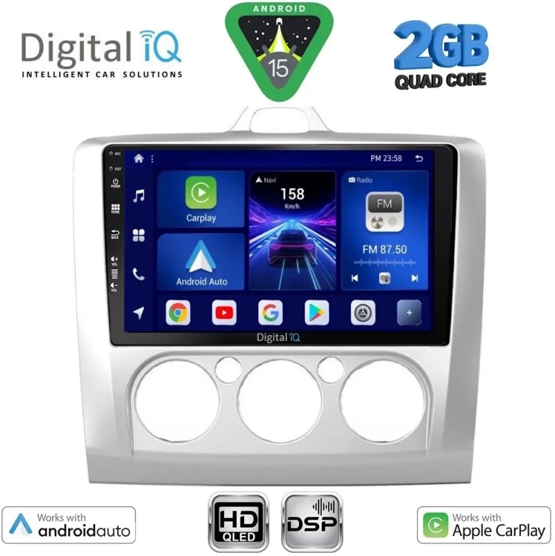 DIGITAL IQ BXC 3156_CPAA A/C (9inc) MULTIMEDIA TABLET for FORD FOCUS mod. 2005-2012 DIGITAL IQ BXC 3156_CPAA A/C