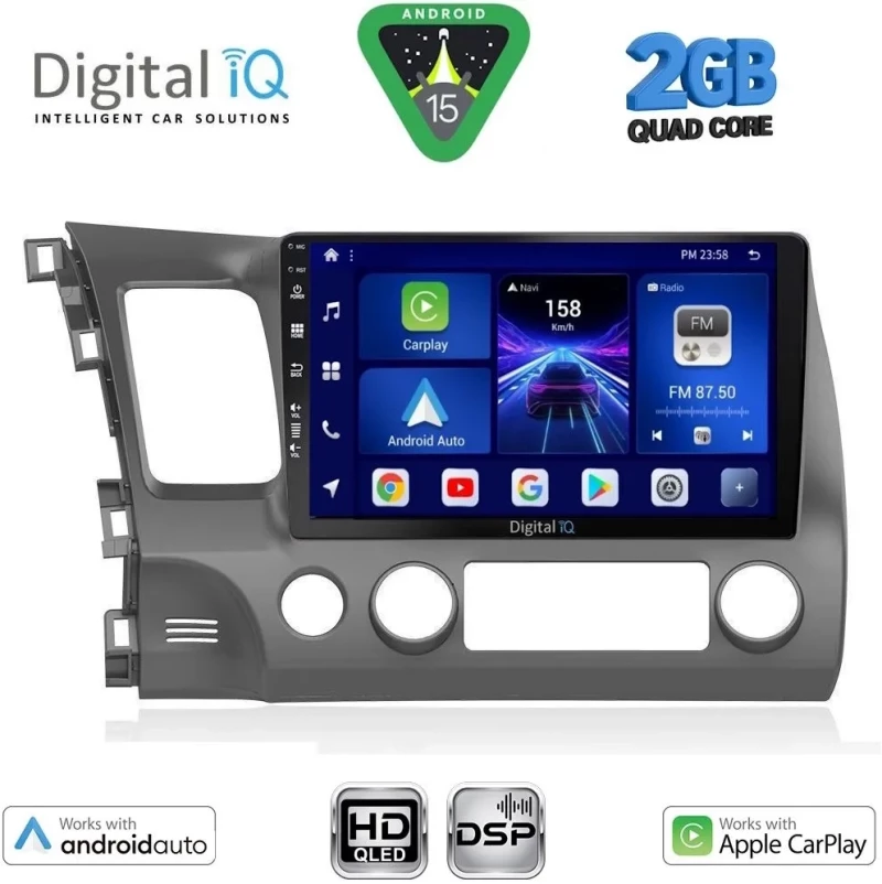 DIGITAL IQ BXC 3188_CPAA (10inc) MULTIMEDIA TABLET for HONDA CIVIC 4D mod. 2006-2012 DIGITAL IQ BXC 3188_CPAA
