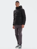 EMERSON Men's Puffer Jacket With Removable Hood - 232.EM10.69-BLACK