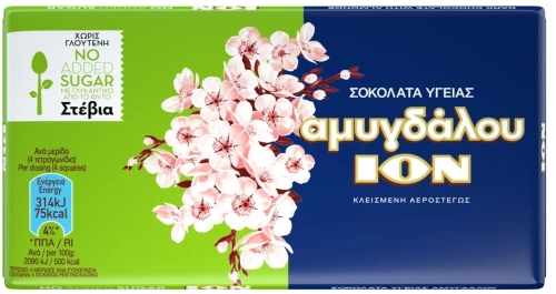 ION Σοκολάτα Υγείας Αμυγδάλου 60g
