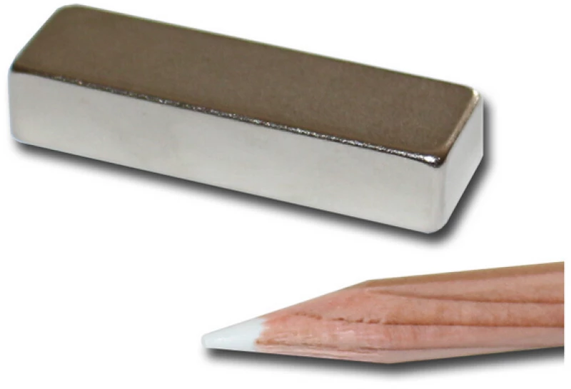 Μαγνήτης Παραλληλεπίπεδος 40x12x8mm Νεοδυμίου Δύναμη Έλξης 11kg