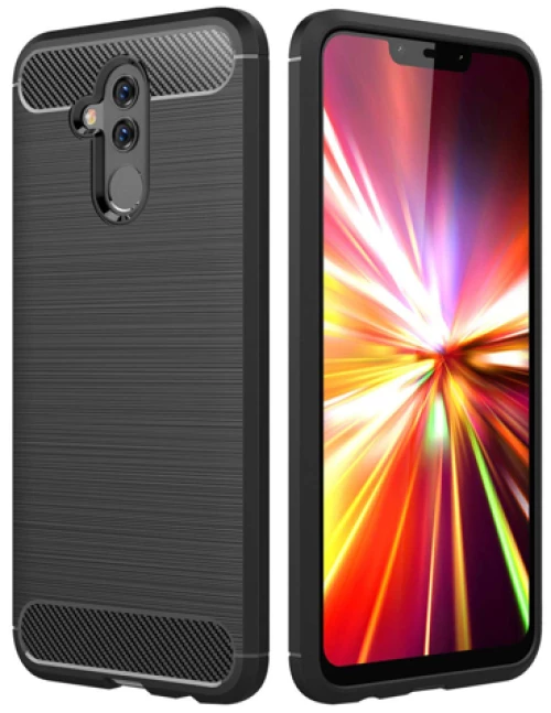 Θήκη TPU Σιλικόνης Carbon Fiber για Huawei Mate 10 Lite - Μαύρο