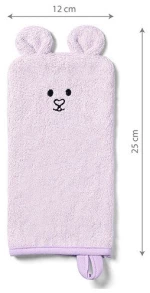 Γάντι Πλυσίματος Babyono Bamboo Μωβ BN787/01 12x25