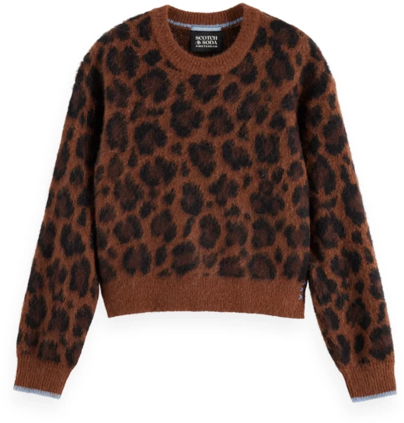 Scotch&Soda Woman Fuzzy jacquard pullover