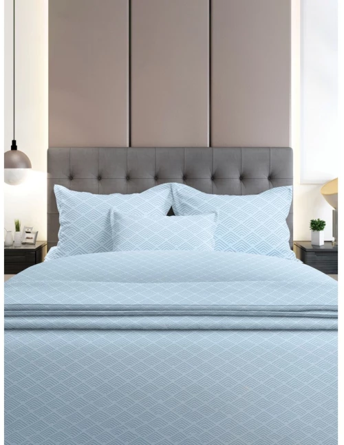 Σετ Σεντόνια Φανελένια Sunshine Home  2048 Blue Μονά 160x260