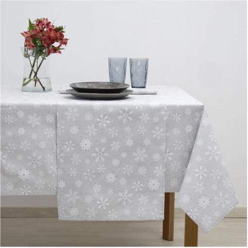 Τραπεζομάντηλο Dimeco 140Χ220 8590 Grey Με Lurex