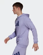 Φούτερ Με Κουκούλα Adidas HBA587-Μωβ