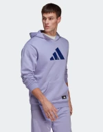 Φούτερ Με Κουκούλα Adidas HBA587-Μωβ
