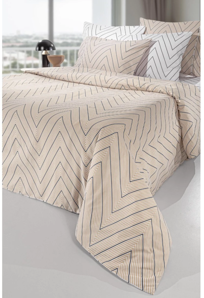 Σετ Παπλωματοθήκη Μονή 2 Τεμαχίων Guy Laroche Canyon Natural 165x225