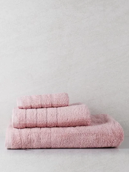 Σετ Πετσέτες 3 Τεμαχίων Anesis Cotton Pennie Powder