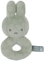 Κουδουνίστρα Από Βελουτέ Ύφασμα Πράσινο Miffy Flowers
