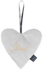 Διακοσμητική Velvet Καρδιά ''Dad'' Grey