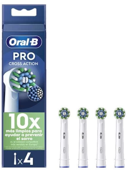 ORAL B Pro CrossAction Ανταλλακτικές Κεφαλές Ηλεκτρικής Οδοντόβουρτσας, 4 Τεμάχια
