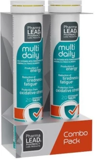 PHARMALEAD Promo Multi Daily Πολυβιταμίνη με Γεύση Πορτοκάλι 2x20 Αναβράζοντα Δισκία