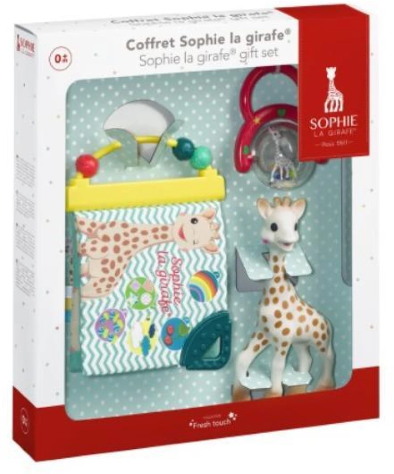 SOPHIE LA GIRAFE Σετ Δώρου Για Νεογεννητο 3 Τεμάχια