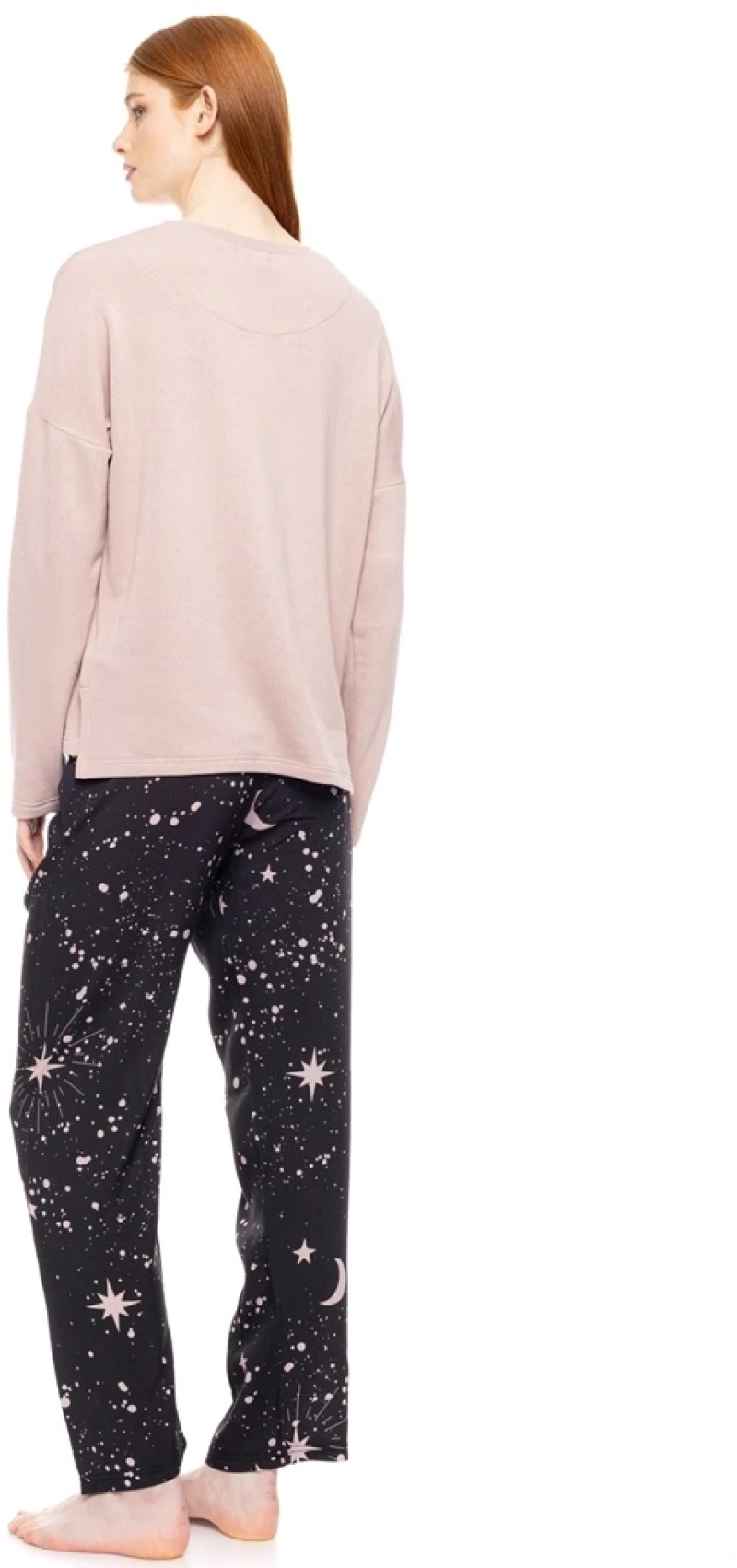 Pink Label Γυναικεία Χειμερινή Πυζάμα Viscose Regular Fit W1812