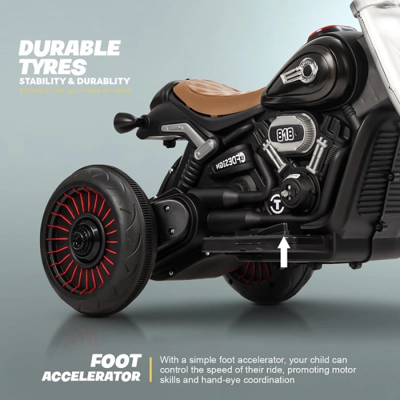 Παιδικό ηλεκτροκίνητο τρίκυκλο scooter - BJQ-818 - 701113 - Blue