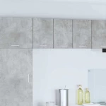 vidaXL Κρεμαστό ντουλάπι με ράφι Riga 2 pcs Σκυρόδεμα Γκρι και Λευκό
