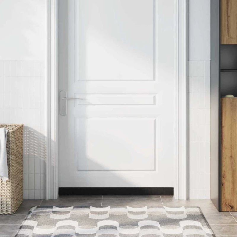 vidaXL Αυτοκόλλητες σφραγίδες πόρτας 6 pcs Ασημί 100 cm