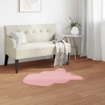 vidaXL Χαλιά Ψεύτικου Κουνελιού Olite Ροζ 60 x 90 cm Πολυεστέρας