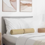 vidaXL Μαξιλάρια Στήριγμα 2 pcs Γκρι Πράσινο Ø 15 x 40 εκ