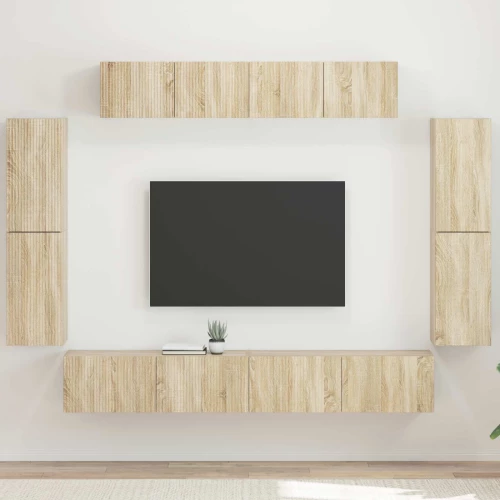 vidaXL Ντουλάπι TV 4 pcs Δρύς Sonoma
