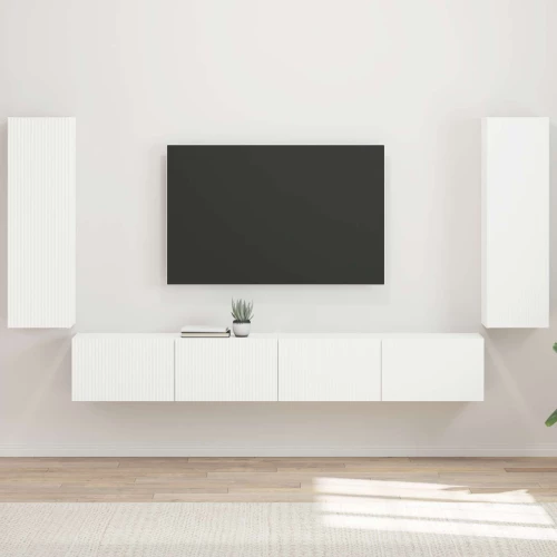 vidaXL Επιτοίχιο 4 pcs Λευκό
