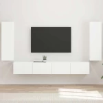 vidaXL Επιτοίχιο 4 pcs Λευκό