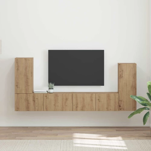 vidaXL 4 pcs Artisan Oak