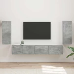 vidaXL 3 pcs Σκυρόδεμα Γκρι