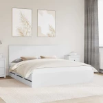 vidaXL Σκελετός Κρεβατιού Λευκό 180 x 200 cm Μηχανήματος Ξύλο