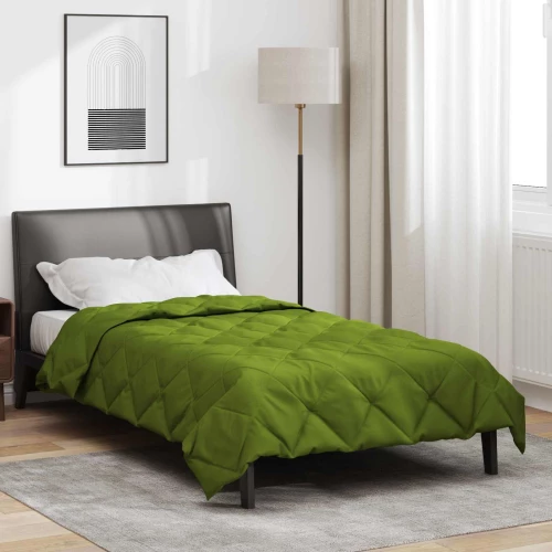 vidaXL Καλοκαιρινό Παπλωματοθήκη Πράσινο 200 x 140 cm Μικροΐνες