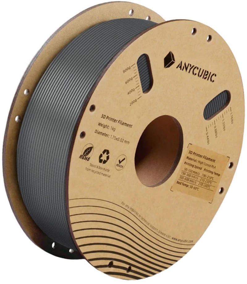 Anycubic PLA High Speed Filament (Grey) 1 kg