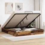 vidaXL Κρεβάτι Οθωμανικού Τύπου Παλιό ξύλο 193 x 120 x 25 εκ