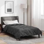 vidaXL Καλοκαιρινό Παπλωματοθήκη Ανθρακί 220 x 155 εκ Μικροΐνες