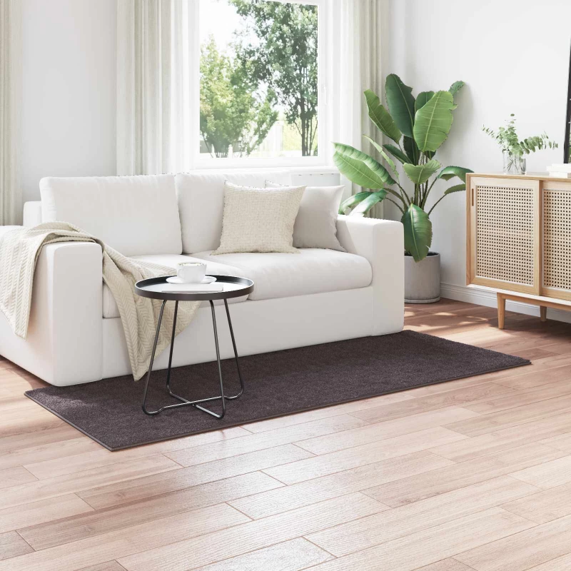 vidaXL Χαλιά χώρου Ορθογώνιος Ανθρακί 200 x 80 εκατοστά