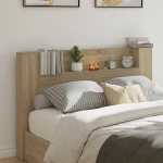 vidaXL Κεφαλάρι Δρύς Sonoma 160 x 16,5 x 103,5 cm Επεξεργασμένο ξύλο