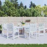 vidaXL Μαξιλάρι Καρέκλας Χαμηλής Πλάτης 6 pcs Λευκός 100 x 50 x 7 cm