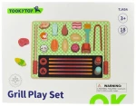TOOKY TOY ΞΥΛΙΝΟ ΣΕΤ ΓΚΡΙΛ ΚΑΙ ΣΦΗΝΩΜΑΤΑ (#TJ454)