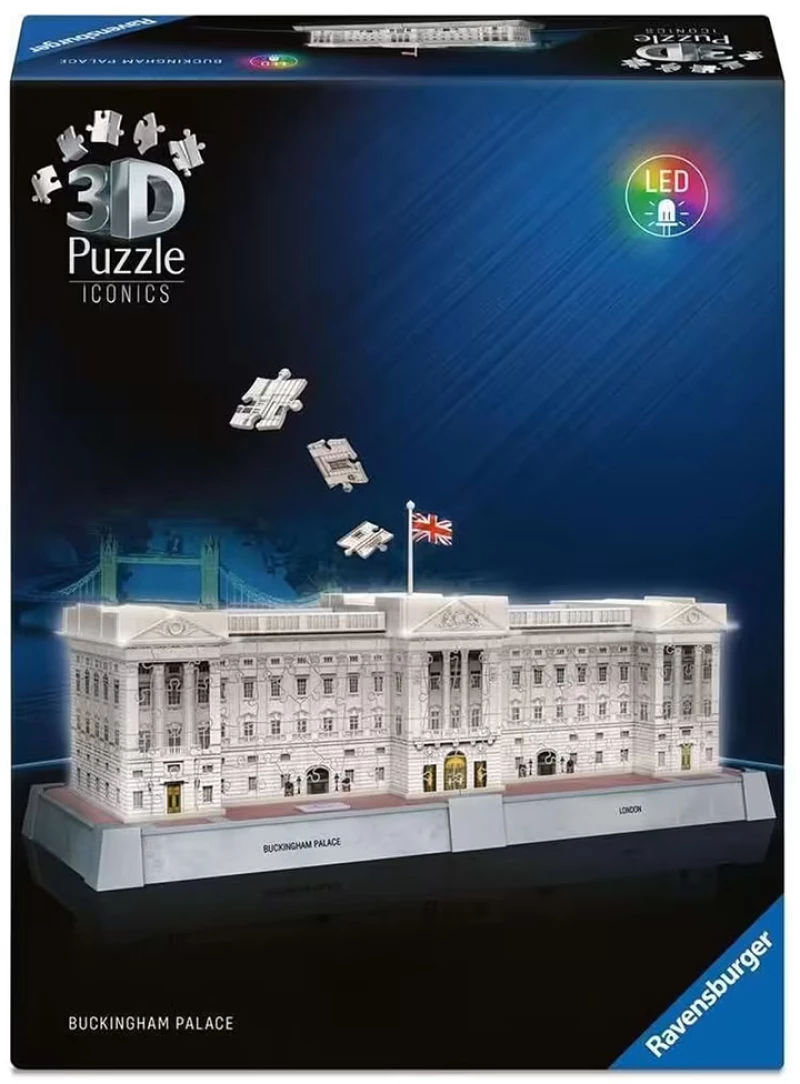 RAVENSBURGER 3D ICONICS ΠΑΖΛ 216 τεμ. ΠΑΛΑΤΙ ΤΟΥ ΜΠΑΚΙΓΧΑΜ NIGHT EDITION (#08031)